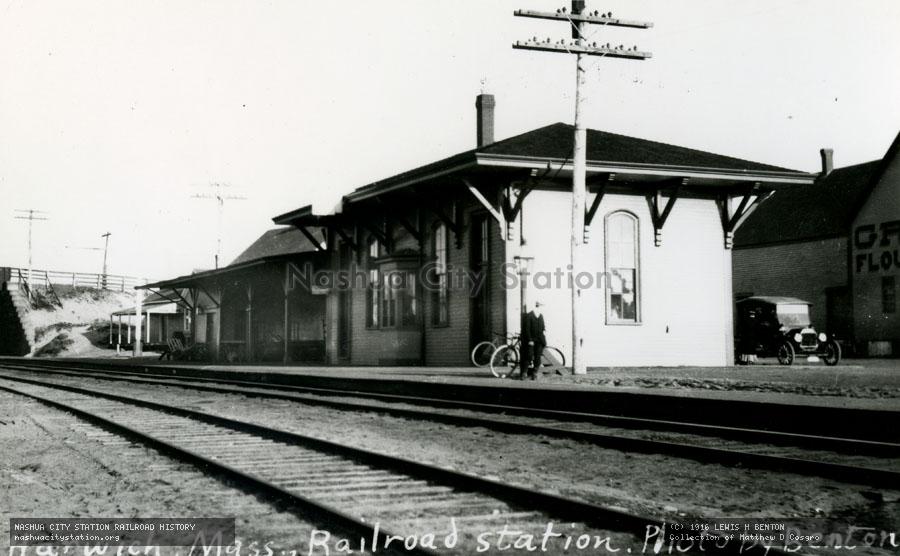 Postcard: Harwich, Massachusetts, Railroad Station